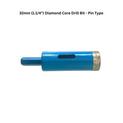 32mm (1.1/4") Diamond Core Drill Bit - Pin Type 32mm (1.1/4") Diamond Core Drill Bit - Pin Type