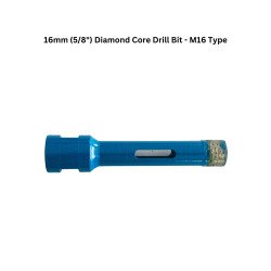 16mm (5/8") Diamond Core Drill Bit - M16 Type 16mm (5/8") Diamond Core Drill Bit - M16 Type