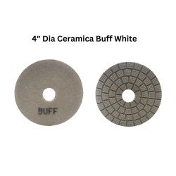 4" Dia Ceramica Buff White 4" Dia Ceramica Buff White