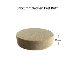 8"x25mm Wollen Felt Buff 8"x25mm Wollen Felt Buff